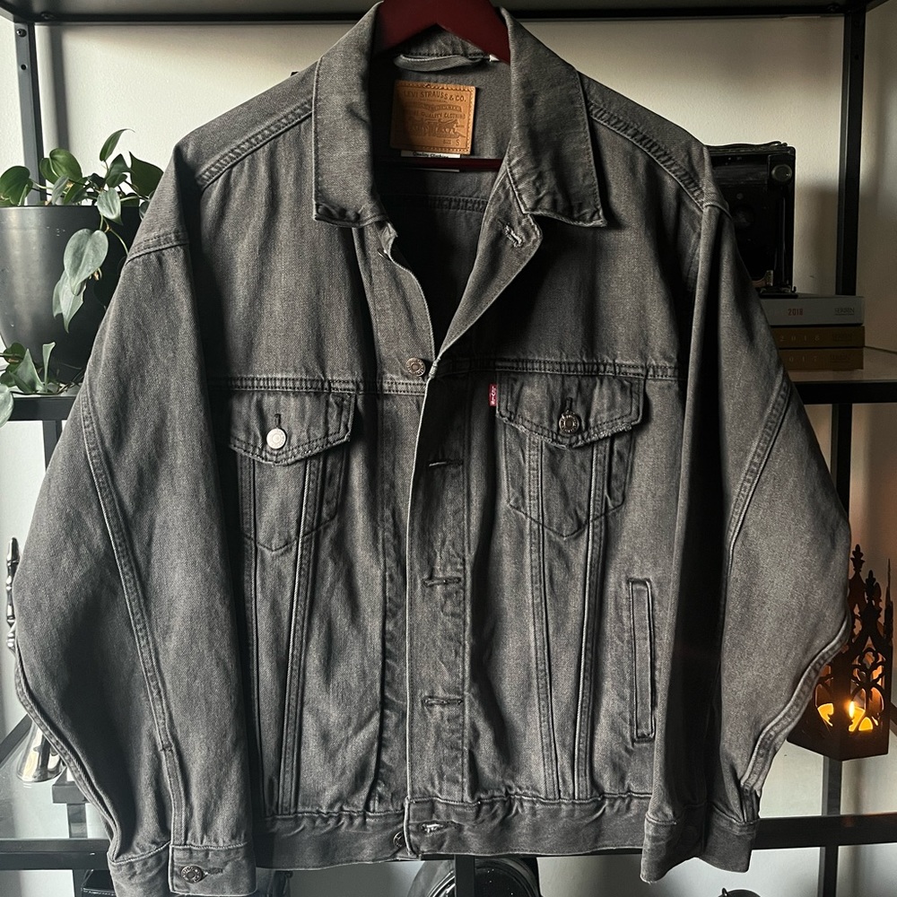 Levi’s Dad Trucker Denim Jacket Washed Black